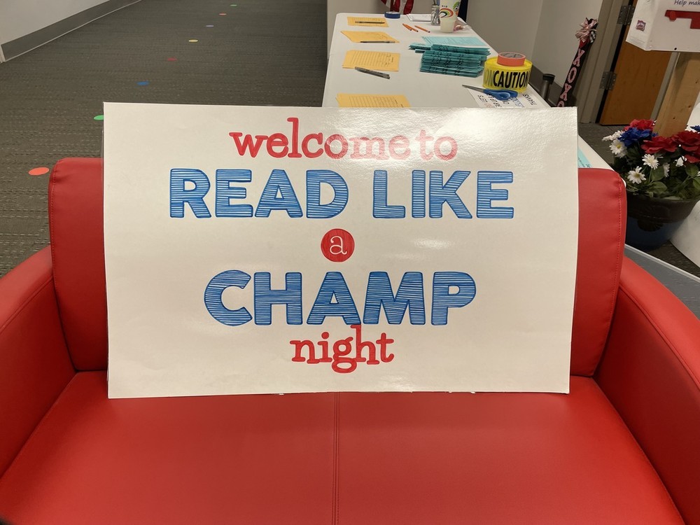 Central's Read Like a CHAMP Literacy Night