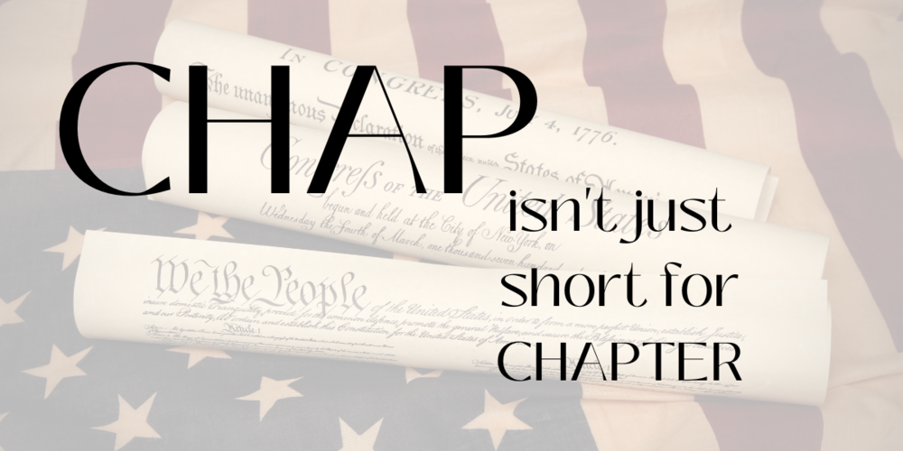 CHAP isn't just short for chapter...