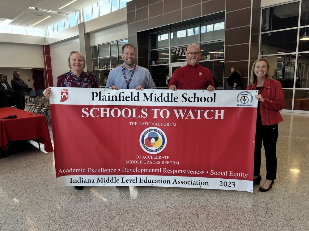 Celebrating Plainfield Community Middle School as a Schools To Watch Award Winner!