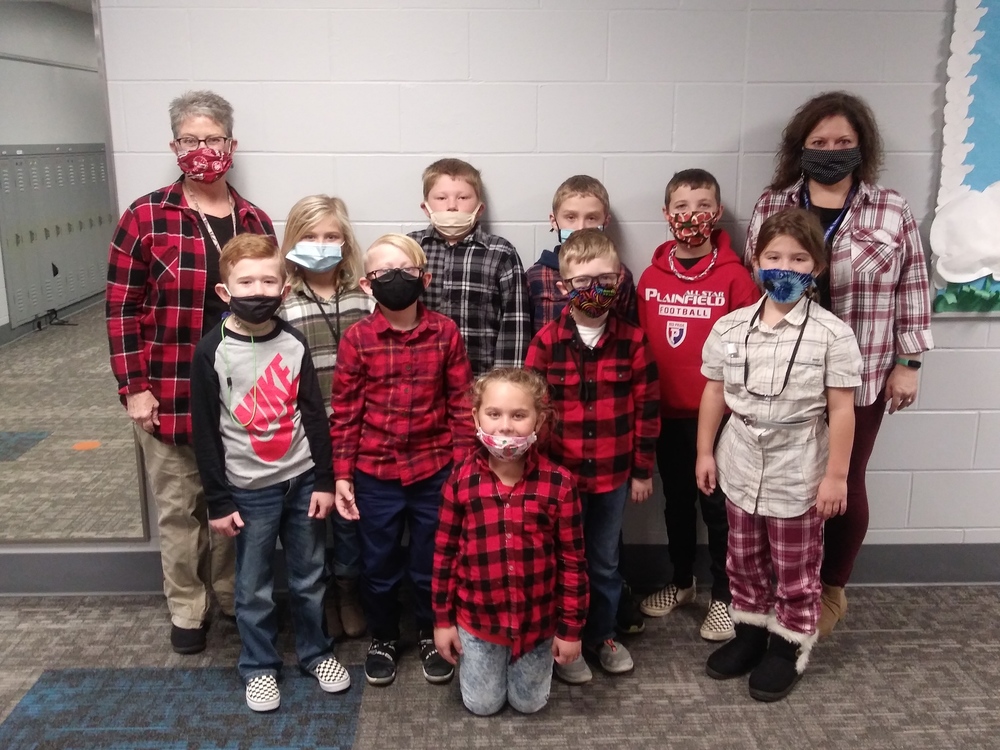 Mrs. Stephen's Class in Plaid and Check