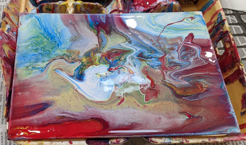 Paint pouring