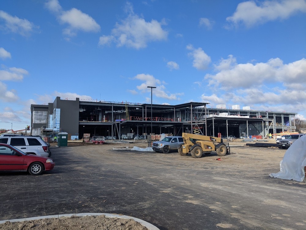 View of construction on MADE@Plainfield, photo taken November 2020