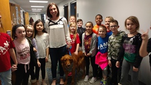 Second Grade Gets a Furry Visitor