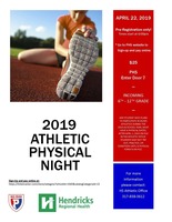 2019 Athletic Physical Night at PHS - 4/22/19