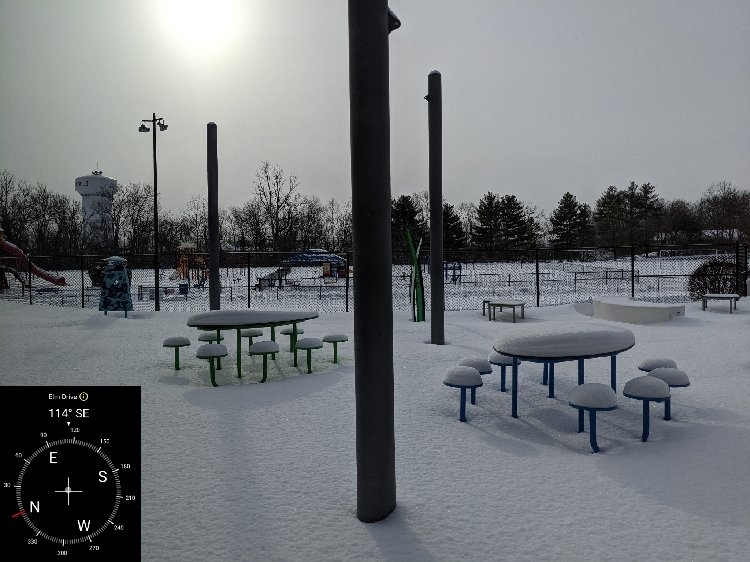 2/16/2021 view of Learning Garden 