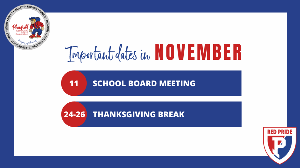 Important dates in November