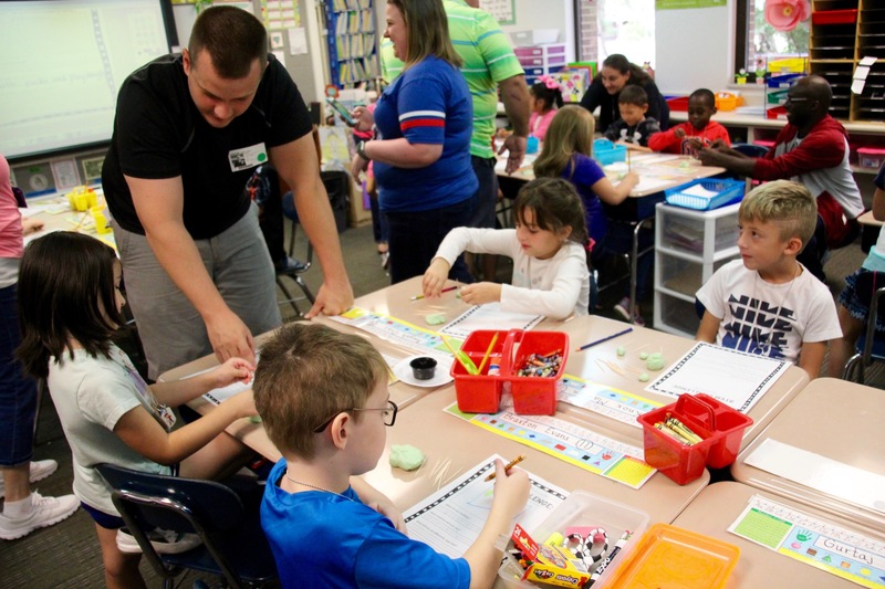 Without so many parent volunteers, an event like Science Day would never be possible. 