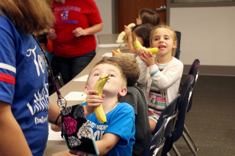 When a lesson in nutrition includes creating clever dolphins with bananas, you know you've captured your young audience's attention!