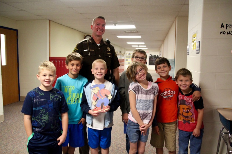 Several students had been eagerly awaiting the chance to meet Mrs. Sadler's husband, and he did not disappoint them!