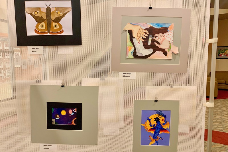 Art displayed for the Spring 2021 AP Studio Art Exhibition