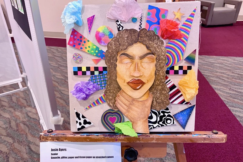 Art displayed for the Spring 2021 AP Studio Art Exhibition