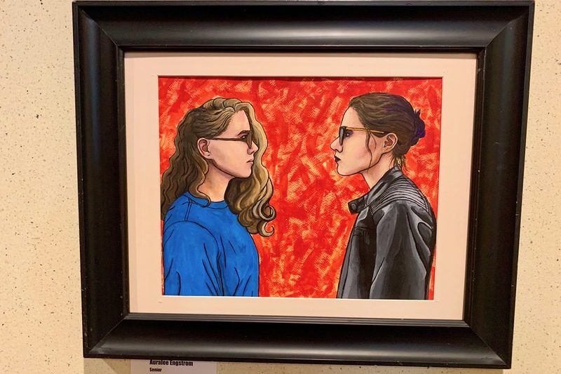 Art displayed for the Spring 2021 AP Studio Art Exhibition