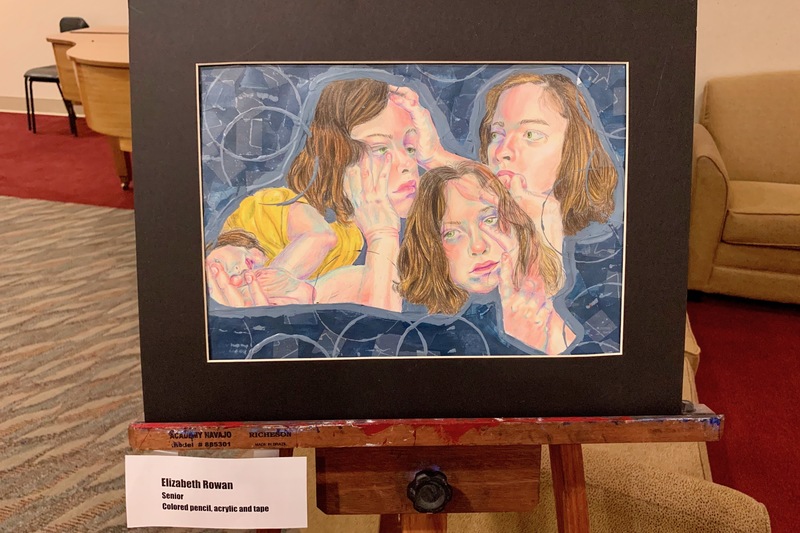 Art displayed for the Spring 2021 AP Studio Art Exhibition