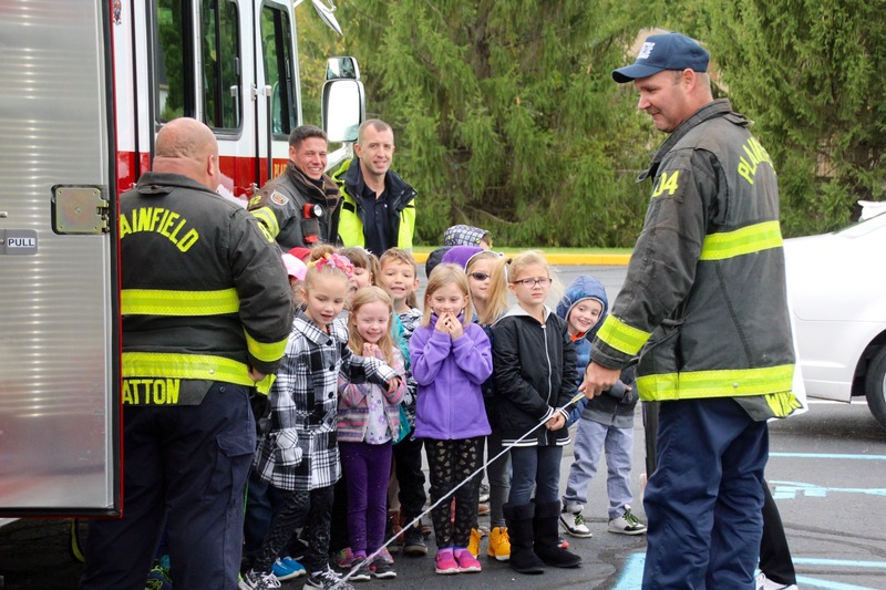 Plainfield Fire Territory personnel spent time this week in Plainfield schools. 