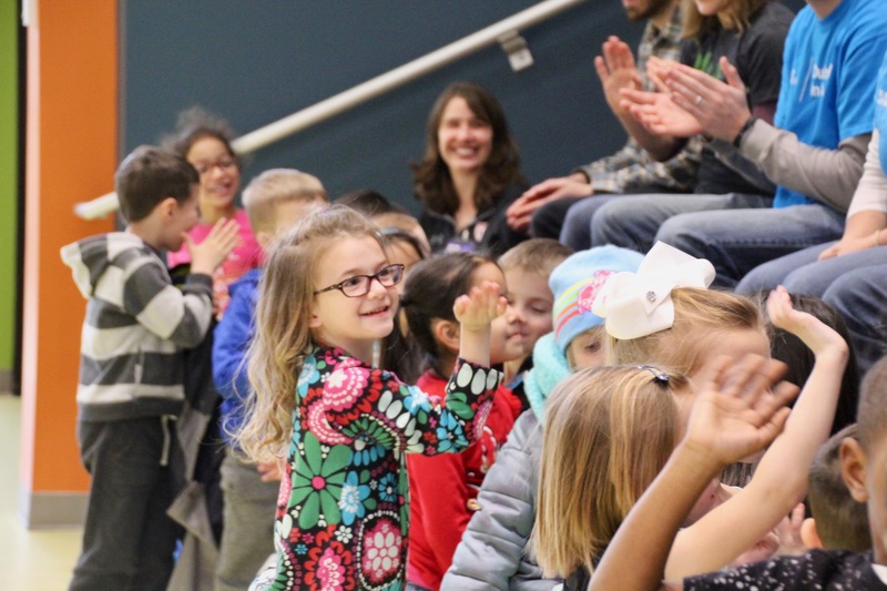 Kindergarten students had the opportunity to thank our volunteers and business partners.