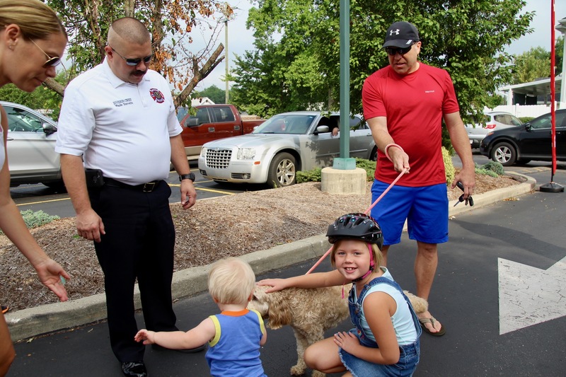 Some four-legged friends even came along to cheer on the students!