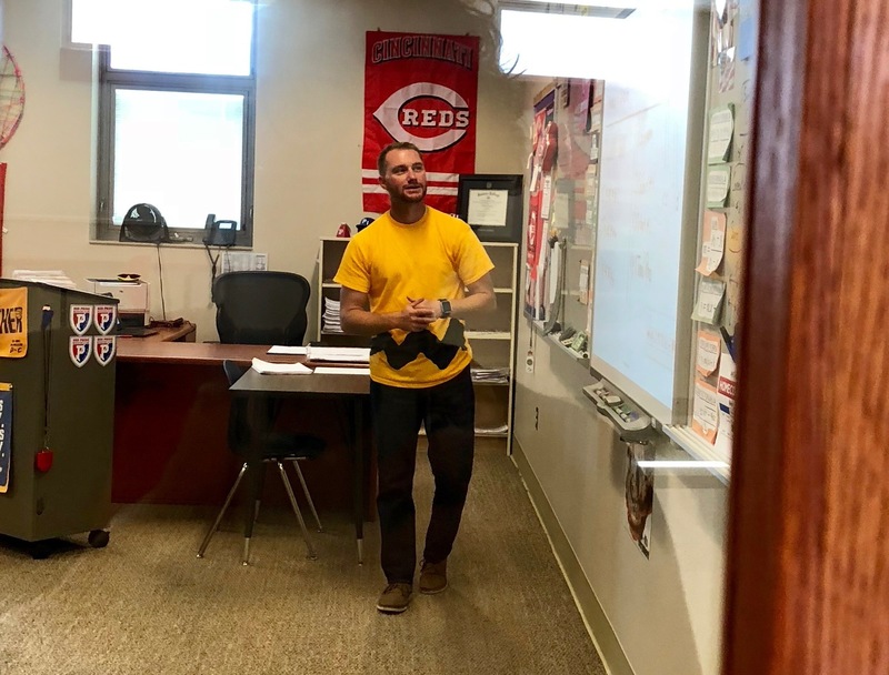 PHS Math Teacher Matt Steward channeled his inner Charlie Brown during Favorite TV/Book Character Day