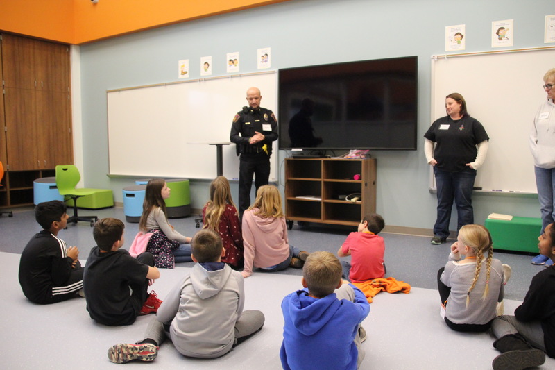 Not only are public safety officials our heroes, they also have important jobs within our community. Here, they talk with students about their jobs and the studies that led them down that path.